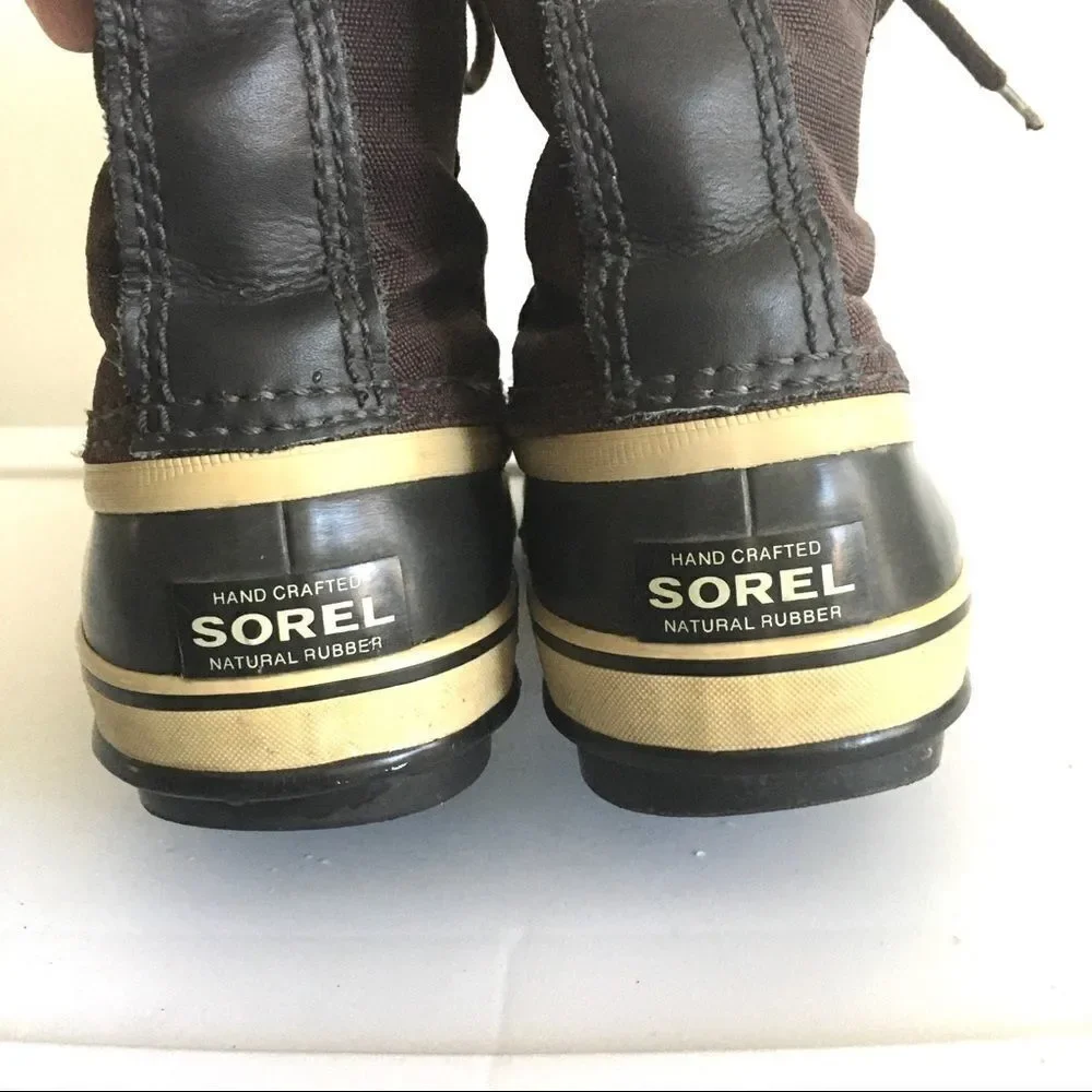SOREL Women’s Winter Carnival Waterproof Lace Up Winter Snow Boot Taupe Brown 7